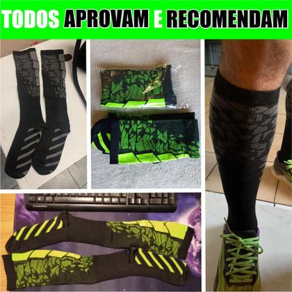 Imagem de Meia De Compressão Confortavel Para Caimbras E Trombose Anti Varizes