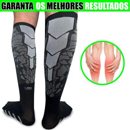 Imagem de Meia De Compressão Confortavel Para Caimbras E Trombose Anti Varizes