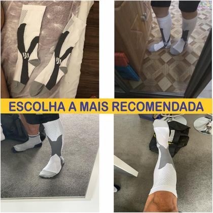 Imagem de Meia De Compressão Elástica com Tecnologia Anti Varizes e Inchaço Original Ergo Premium