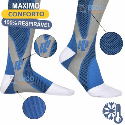 Imagem de Meia De Compressão Elástica com Tecnologia Anti Varizes e Inchaço Original Ergo Premium
