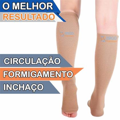 Imagem de Meia De Compressão fechamento em Ziper Para Varizes E Trombose