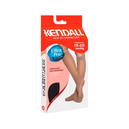 Imagem de Meia de Compressão Kendall 3/4 15-20mmHg com ponteira 1671 Preto - G