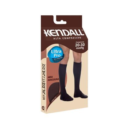 Imagem de Meia de Compressão Kendall Masculina 3/4 20-30mmHg 1532 Marrom - M