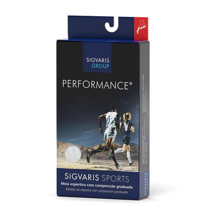 Imagem de Meia de Compressão Panturrilha Performance Preta 3/4 2030 mmHg Masculina Sigvaris