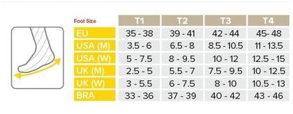 Imagem de Meia de Compressão Para Corrida Cano Curto - Run Lo V4 Verde/Roxo