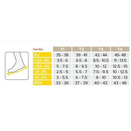 Imagem de Meia de Compressão para Corrida Cano Médio Branca 33 a 36 Compressport
