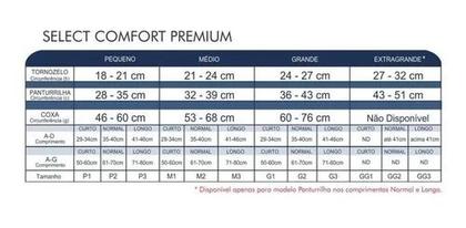 Imagem de Meia De Compressão Select Comfort Premium 7/8 Sigvaris 20-30mmHg