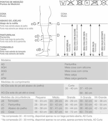 Imagem de Meia de compressão venosan ultraline 4000 20-30 mmhg agh bege pe aberto