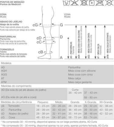 Imagem de Meia De Compressão Venosan Ultraline 4000 Panturrilha 3/4 30-40 Ad M Pe Aberto Bege F132