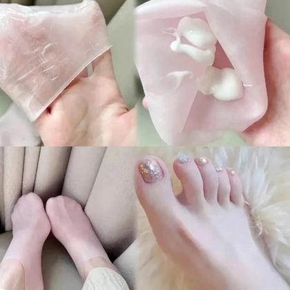 Imagem de Meia de Silicone Hidratação Pés Rachados Ressecados Anti Rachadura Tratamento Reutilizável - 1 Par