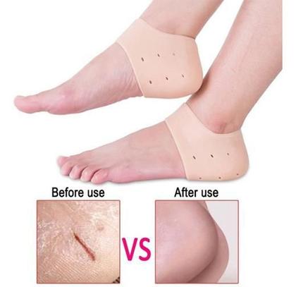 Imagem de Meia De Silicone Hidratante Para Pés Anti Rachamento
