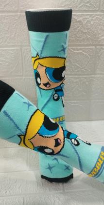 Imagem de MEIA DIVERTIDA PERSONAGEM MENINAS SUPER PODEROSAS exercício funcional- ACADEMIA- SKATE- BIKE- CANO MEDIO ALTO