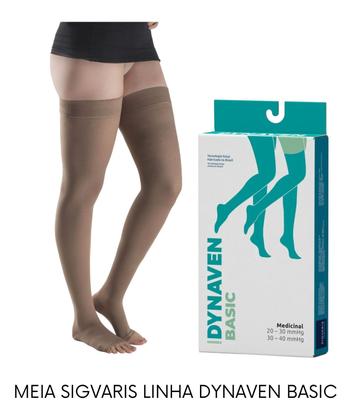 Imagem de Meia Elástica Sigvaris Basic 7/8 20-30 Mmhg Média Compressão
