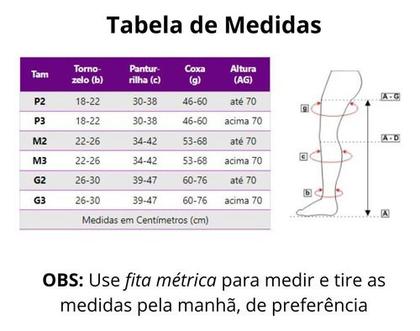 Imagem de Meia Elástica Sigvaris Basic 7/8 20-30 Mmhg Média Compressão