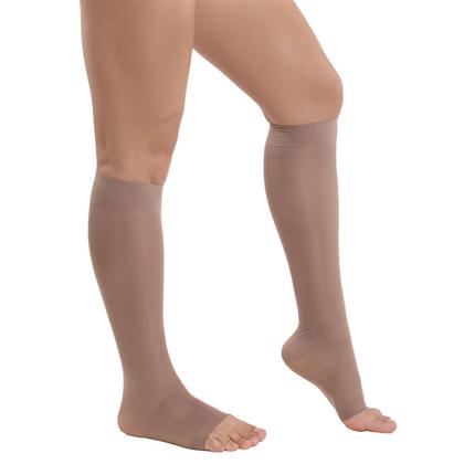 Imagem de Meia feminina 3/4 extra alta compressão sem ponteira kendall