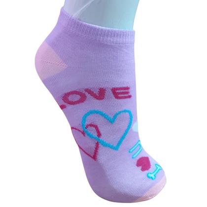 Imagem de Meia Feminina Adulta Coloridas Estampadinhas 12 Pares Cano Baixo