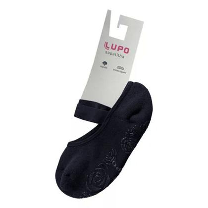 Imagem de Meia Feminina Lupo Sapatilha Antiderrapante Marinho - 049450