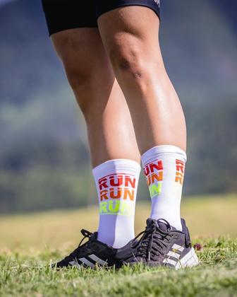 Imagem de Meia HUPI Run Run Run Branco