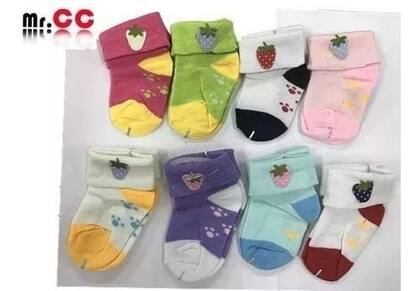 Imagem de Meia Infantil Atacado Kit 12 Pares Bebê Ate 12 Meses Minina