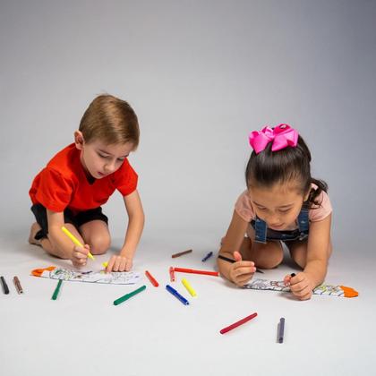 Imagem de Meia Infantil De Colorir Personalizável Com Canetinhas Laváveis Duck Goods Reutilizável