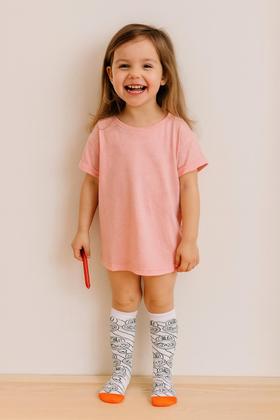 Imagem de Meia Infantil De Colorir Personalizável Com Canetinhas Laváveis Duck Goods Reutilizável