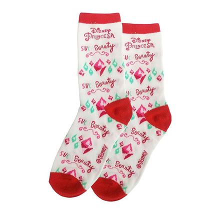 Imagem de Meia Infantil Do 4 A 10 Anos Meninas Disney Licenciado - Jolitex Ternille Baby Jolitex Cor:Meia BrancaTamanho:27 ao 31