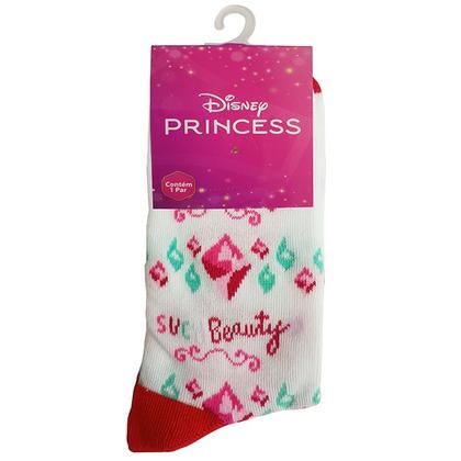 Imagem de Meia Infantil Do 4 A 10 Anos Meninas Disney Licenciado - Jolitex Ternille Baby Jolitex Cor:Meia BrancaTamanho:27 ao 31