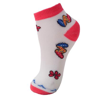 Imagem de Meia Infantil Menina Cano Curto Kit com 12 Pares