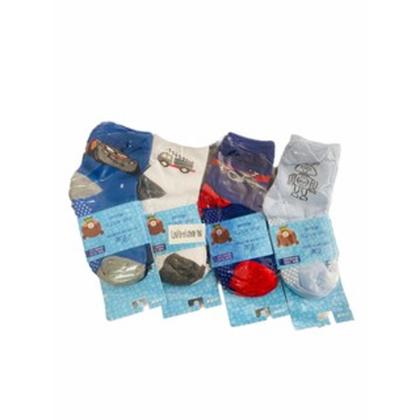 Imagem de Meia Infantil Menino Com antiderrapante Kit com 12 pares Cano médio