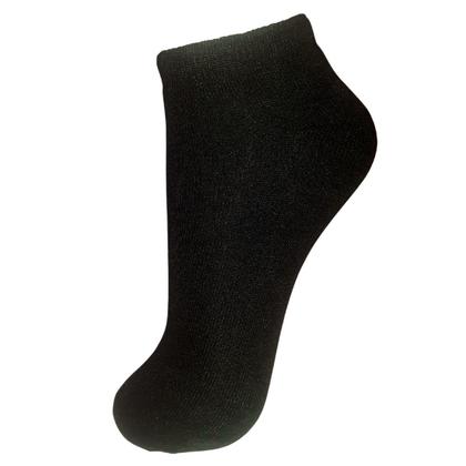 Imagem de Meia Infantil Menino Kit com 12 Pares de Meia Masculino Cano Curto Preta