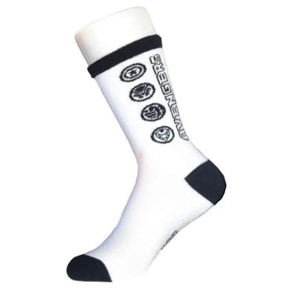 Imagem de Meia Infantil Vingadores Do 4 A 10 Anos Marvel Avengers Licenciado - Jolitex Ternille Baby Jolitex Cor:Vingadores Branca