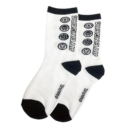 Imagem de Meia Infantil Vingadores Do 4 A 10 Anos Marvel Avengers Licenciado - Jolitex Ternille Baby Jolitex Cor:Vingadores Branca