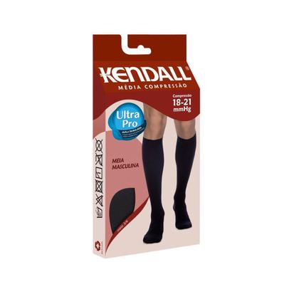 Imagem de Meia Kendall 3/4 Masculina Média Compressão 1802 Preto