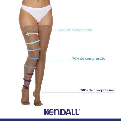 Imagem de Meia Kendall 7/8 Média Compressão com ponteira 1612 Bege