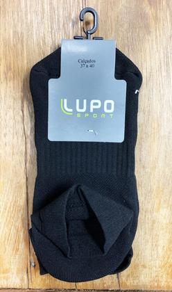 Imagem de Meia Lupo Antiderrapante Preta Pilates Silicone Feminino Mulher