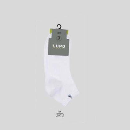 Imagem de Meia Lupo Sport Kit 3 Pares Branca 37-40 03225-089-0901-M