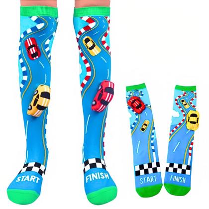 Imagem de Meia Maluca Divertida Cano Alto 3D Menina Menino Infantil