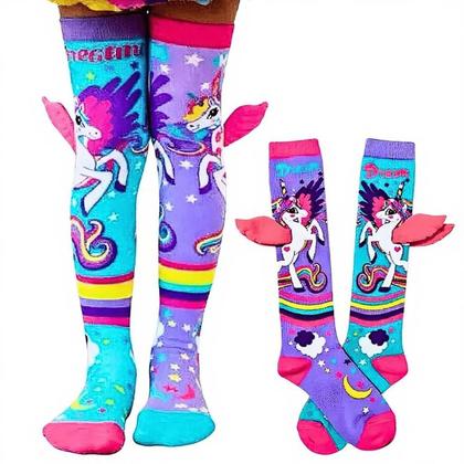 Imagem de Meia Maluca Divertida Cano Alto 3D Menina Menino Infantil