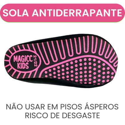 Imagem de Meia Menina Infantil Antiderrapante Sapatilha Magicc S110