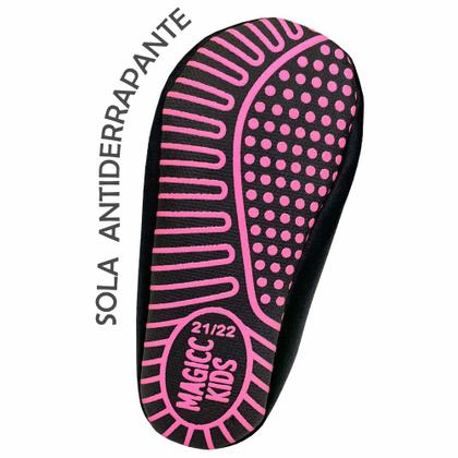 Imagem de Meia Menina Infantil Antiderrapante Sapatilha Magicc S110