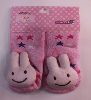 Imagem de Meia menina infantil com Bichinho variados cores antiderrapante