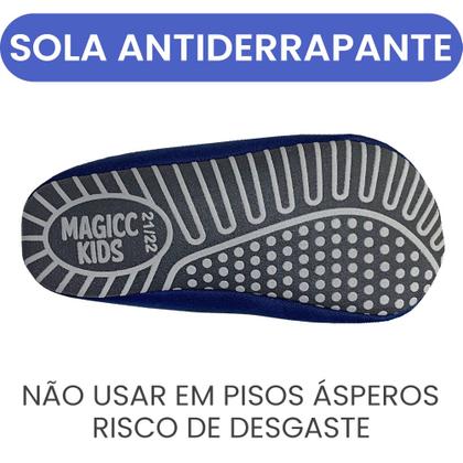 Imagem de Meia Menino Infantil Antiderrapante Sapatilha Magicc S102