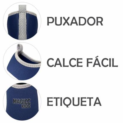 Imagem de Meia Menino Infantil Antiderrapante Sapatilha Magicc S102