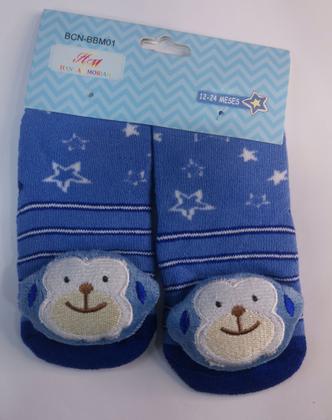 Imagem de Meia menino infantil com Bichinho variados cores antiderrapante