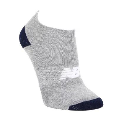 Imagem de Meia New Balance Infantil Atoalhada cano curto - unissex - azul marinho+cinza+preto