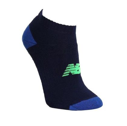 Imagem de Meia New Balance Infantil Atoalhada cano curto - unissex - azul marinho+cinza+preto