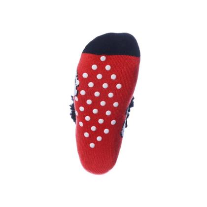 Imagem de Meia Pantufa Cozy Mickey Mouse Cano Alto Grossa com Sherpa Quente Antiderrapante Zona Criativa Geek