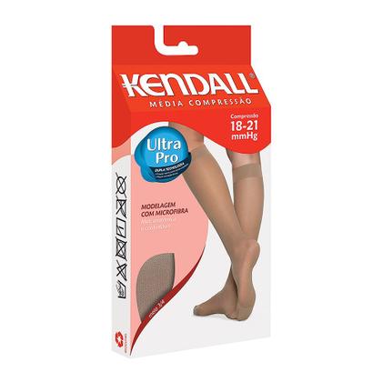Imagem de Meia Panturrilha (3/4) Kendall Feminina Média Compressão (18-21mmHg) Ponteira Fechada Tamanho M Cor Mel