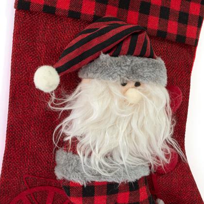 Imagem de Meia Papai Noel para Bike - Design Zadrez Buf 41cm Magizi