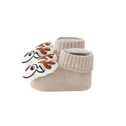 Imagem de Meia Para Bebê Pantufa 3d 0 a 6 Meses Unissex Especial Natal Encantado